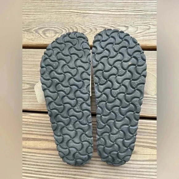 BIRKENSTOCK MADRID BIG BUCKLE SLIDE SANDALS NATURAL LEATHER PATENT Sz 36 (5-5.5) - Picture 11 of 11